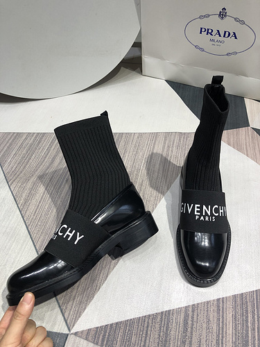 Givenchy_s most explosive brand LOGO wool boots_ the number of codes 35-41-a21fb163